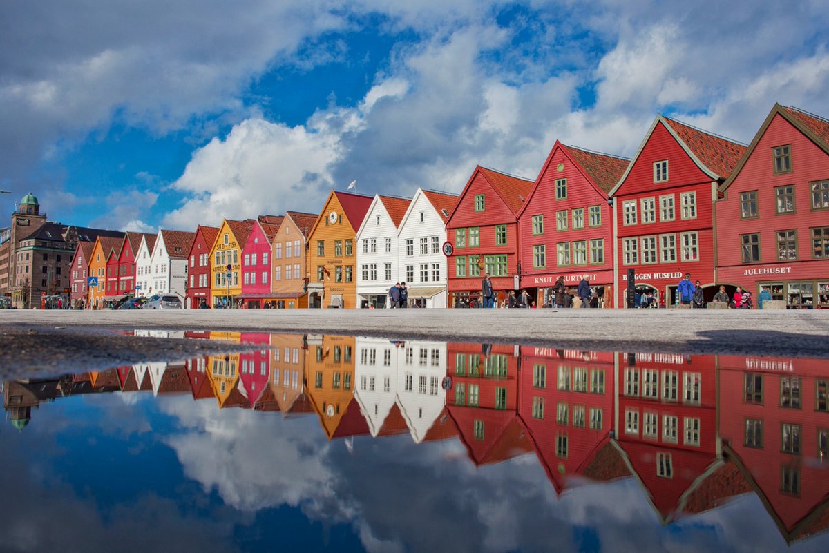 In the medieval times the city was known as "Bjørgvin" and it was a power centre in Europe due to import/export of particularly fish and other valuable goods. The black plague came to this city in 1349 and nearly destroyed the country. "Bryggen" is a world heritage monument.