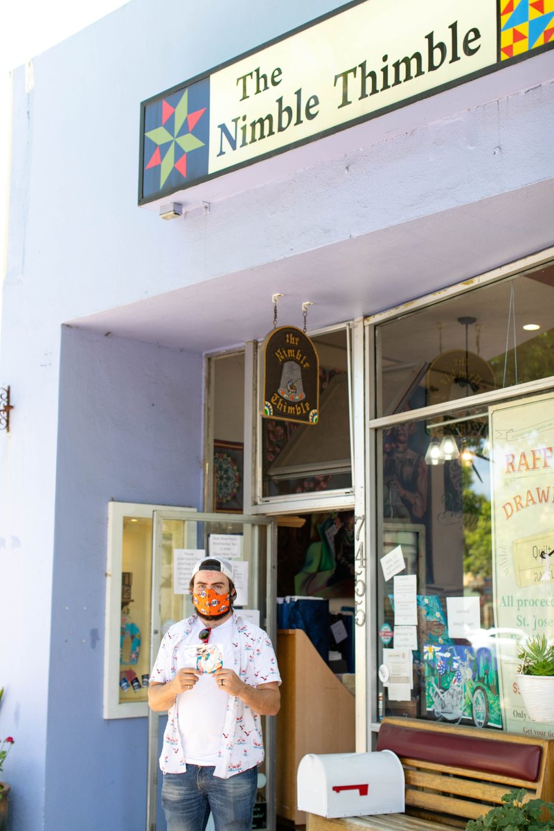 visitgilroy's tweet photo. Want to make your own face masks? The Nimble Thimble in downtown Gilroy is open and full of colorful fabrics to choose from! #stayloyal #staylocal #supportGilroy https://t.co/5JGiL7666d https://t.co/ZqaCQGDQVI