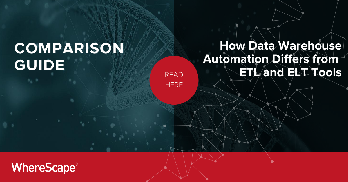 wherescape's tweet photo. Check out this comparison guide and learn how WhereScape #datawarehouseautomation differs from ETL and ELT tools https://t.co/VP24QMw9Ed https://t.co/ExdmGYrHcj