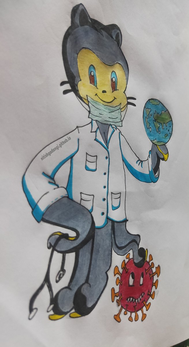 GitHubEducation's tweet photo. The winner of the @GitHubEducation #MyOctocat contest for #Hackcation @GadangiNitish β¨ π https://t.co/sChvXKMLAq