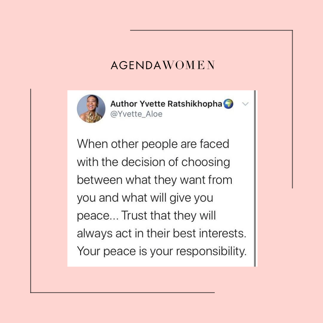 AgendaWomen's tweet photo. Did you READ that... "YOUR PEACE IS YOUR RESPONSIBILITY" and others peace is also THEIR RESPONSIBILITY. 

#Wellness #AWwellness #Agendawomen https://t.co/Do88yl10Eg