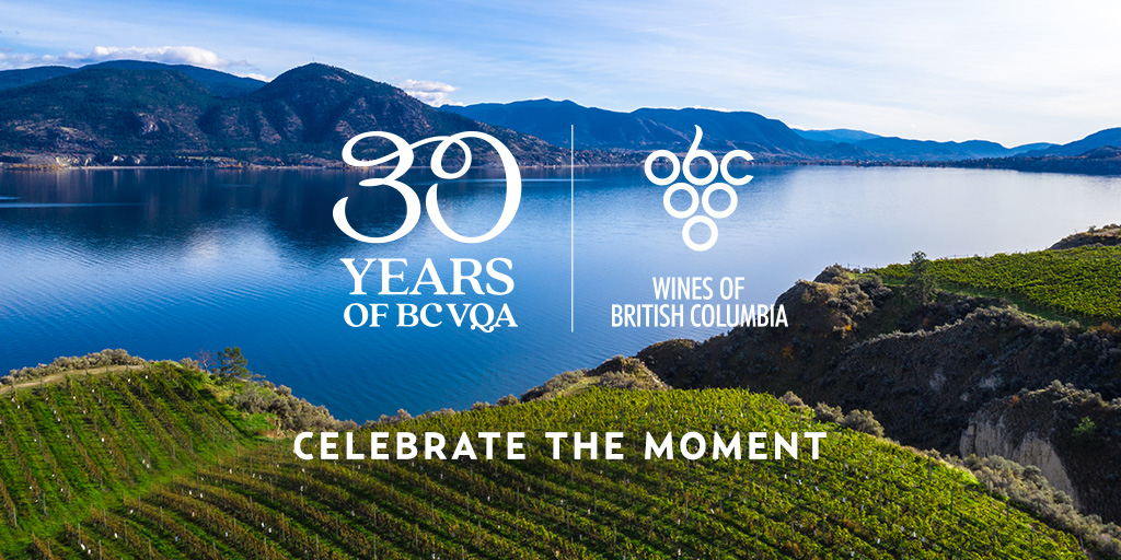 WineGrowersBC's tweet photo. It is a part of British Columbia’s story. BC VQA Wine. For 30 years, a commitment to quality, people and place. Taste it in your glass. That’s 100% BC. 🥂 #BCVQA #BCWine #BuyBC https://t.co/npeqC0bq3g