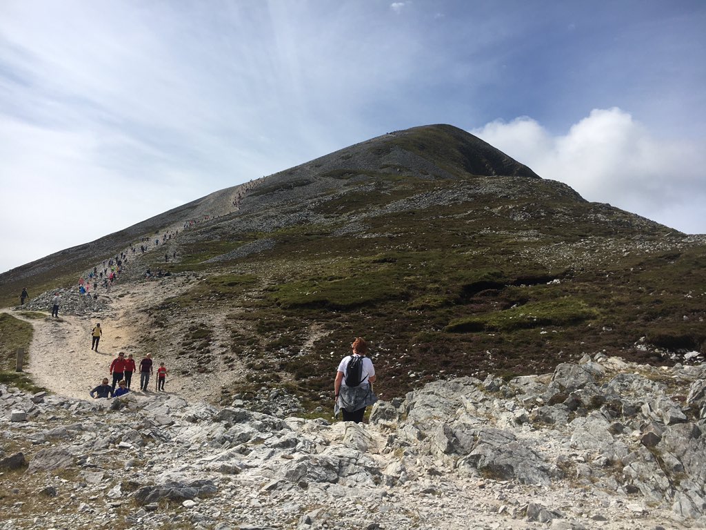 cbbarlow's tweet image. A week late (and a day) for Reek Sunday, but a beautiful day to summit Croagh Patrick. #MakeABreakForIt #mayo #staycation