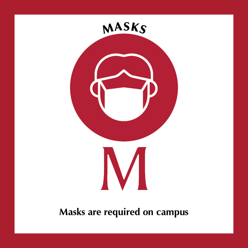 RegisJesuitHS's tweet photo. This week brought to you by the letter 'M' as in, let's all wear our masks and help slow the spread of coronavirus. #RJLetteroftheWeek #RJSummer #RaidersTogether #WithandforOthers https://t.co/0kLHwHxYBP