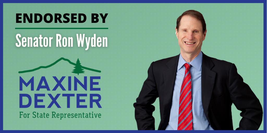 doctormaxine's tweet photo. I'm beyond excited to announce that my friend, @RonWyden has endorsed me for House District 33.  Senator Wyden and I have worked together on public health and clean air issues in the past. I look forward to continuing our work together! #WeNeedDoctorsInTheHouse https://t.co/LQpZwoMIfe