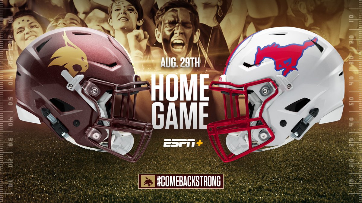 TxStateBobcats's tweet photo. We're coming back strong a week earlier! Feels good to be back! #EatEmUp

📅: August 29
🆚: SMU
🏟️: Bobcat Stadium
🎟️: https://t.co/USJMrcjG4i
Full schedule --> https://t.co/H832yvR5rb https://t.co/S3mk4qVL9u