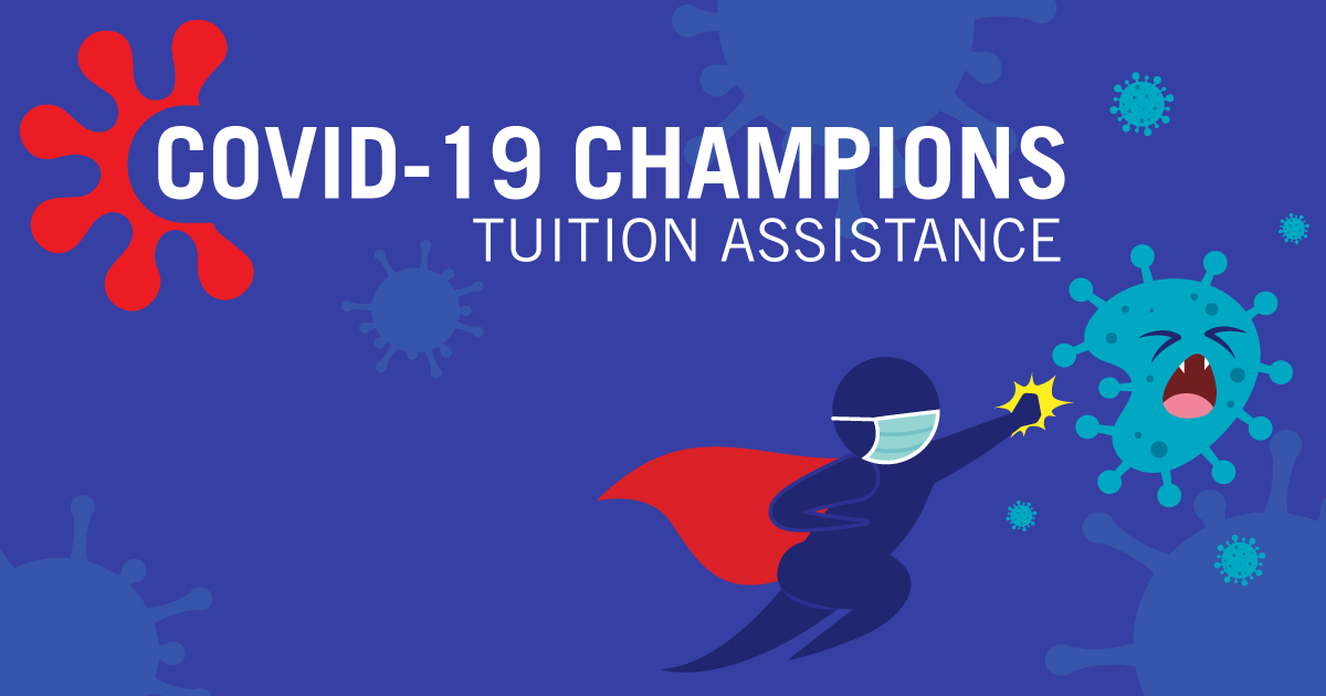 dallascollegetx's tweet photo. Have you heard about COVID-19 Champions Tuition Assistance? 🤔 Are you a Dallas College student or plan to enroll? We have funds to help you pay for your tuition.

➡️ Apply today and learn more by visiting: https://t.co/apr4xEs36B. https://t.co/omgpiJpNVu