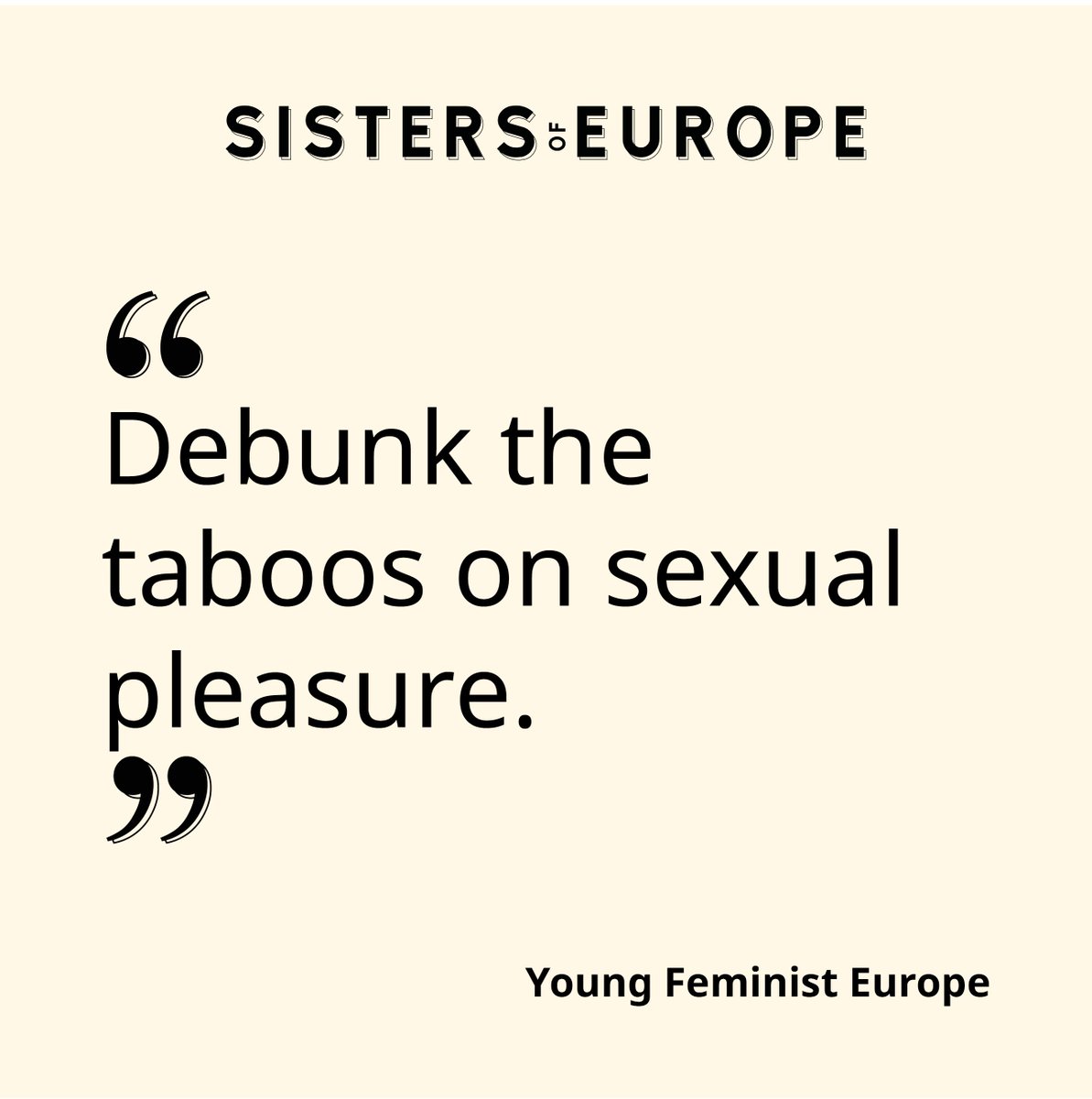 SistersEurope's tweet photo. .@YoungFeministEU is a Brussels-based NGO amplifying young feminist voices across Europe. Check out their campaigns advocating for sexual pleasure, reproductive rights, and gynecological health via #MyClitCounts! https://t.co/XvoEFkPILh