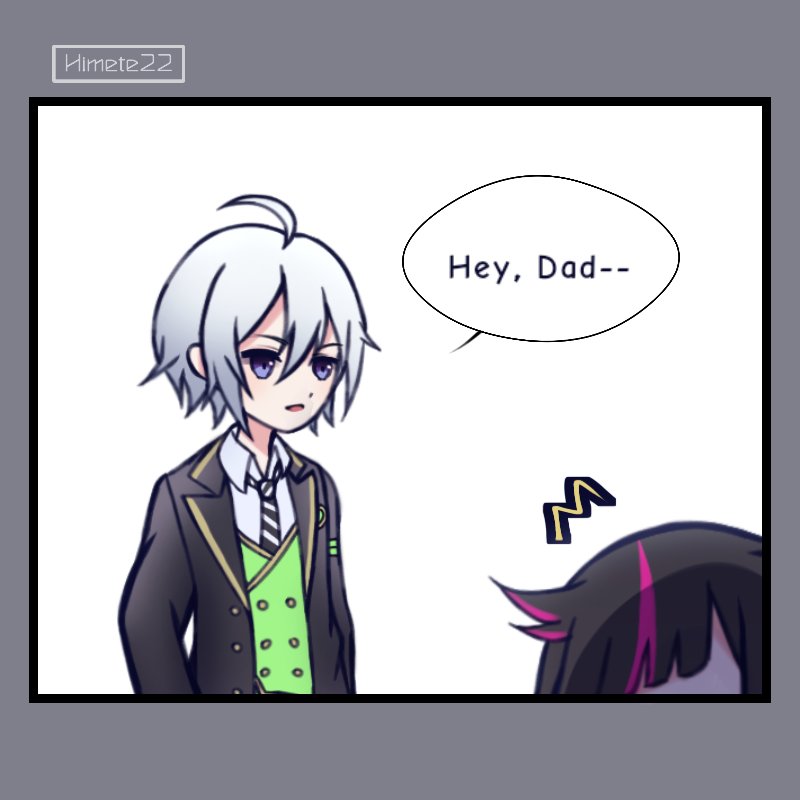 Wait, Son--- ?
.
.
This is Why Silver Never Called Lilia Dad--- ?
.
Idea & inspired by Twist note made by  @//Melioraas in tumblr
.
#twistedwonderland #twist #tw #ツイステ #ツイステファンアート #twstプラス #lilia #liliavanrouge #silver 
