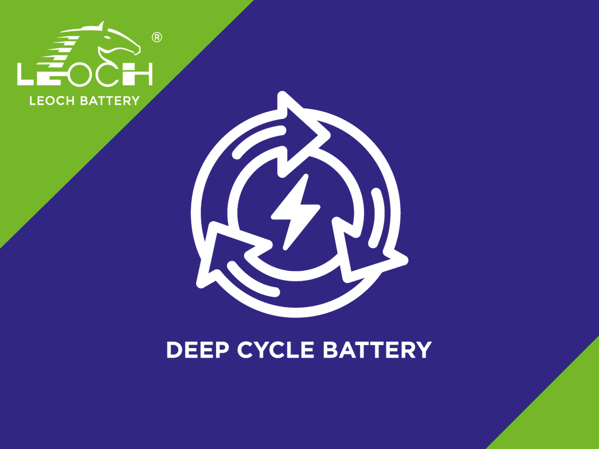 LeochBatteryUK's tweet photo. Keep an eye out for our ‘Deep Cycle’ symbol on our packaging and literature, indicating whether a battery or range provides a steady amount of current over a long period of time and is capable of being regularly deeply discharged. #DeepCycle #Battery #Infographic https://t.co/AyAflkJFpr