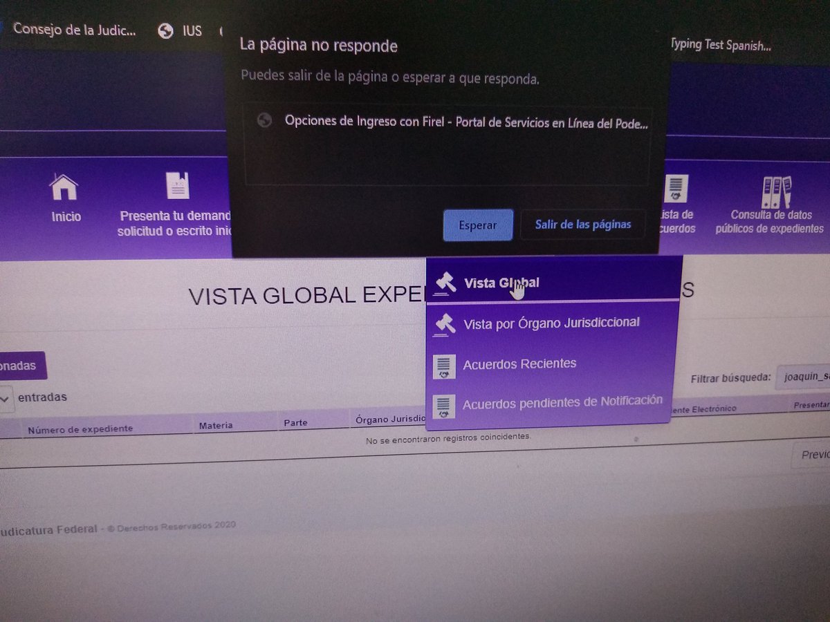 OC_Abogadosmx's tweet photo. El Portal de Servicios en Línea del #CJF anda muy lento. @CJF_Mx https://t.co/dq7818vDSf