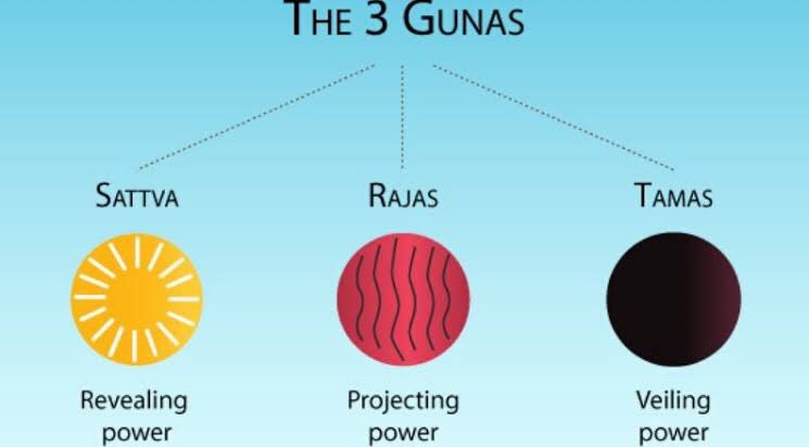 It is described in Brhat-Parasara-Hora-Sastra:1. A person affected primarily by sattva guna is apt to be a good brahmana (teacher, scientist, priest.)2. A person affected primarily by rajo guna is apt to be a good kshatriya (leader, officer, governor...)