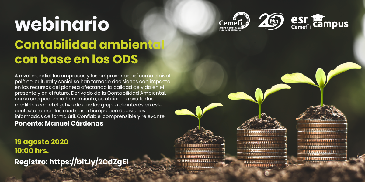 Cemefi_RSE's tweet photo. Campus ESR los invita a aprender sobre Contabilidad Ambiental con base en los Objetivos de Desarrollo Sostenible

19 de agosto
10:00 hrs
Instructor Manuel Cárdenas 

Registro: https://t.co/i2RFBq63hv

@CemefInforma @cceirapuato @FECHAC @FEYAC_MERIDA @FECHAC @FESAC @AccionarseAC https://t.co/XmHdBscyCA