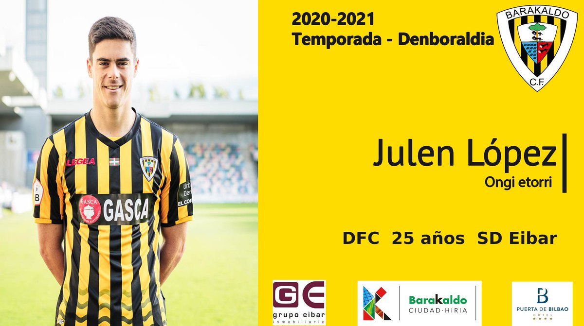 El Barakaldo CF desea comunicar la contratación de <a href="/julenls79/">Julen López</a>

El central disputó 17 partidos en nuestro club la temporada pasada cedido por la SD Eibar en los que anotó 2 goles.

Ongi etorri berriro zure etxera Julen!