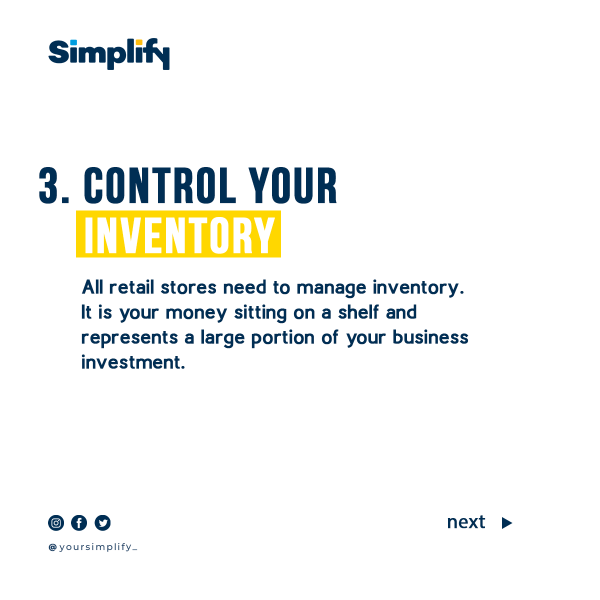 yoursimplify_'s tweet photo. You can improve your retail sales with the following tips

@yoursimplify_
#erp #inventorymanagement #invoicing #receipting #retailpossystem #retailsolutions #retailersmarket #retailers #shoppingmallinlagos #businesssolution #businessowner #businesstoday https://t.co/UWrn4CbzJA