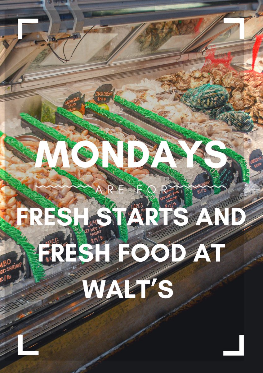 waltsfishmarket's tweet photo. We are open!! Market 9am-8pm Restaurant 12-8pm #waltsfishmarket #sarasota #siestakey #seafood #seafoodlover #seafoodlovers #yummy #yummyfood #foodie #freshfood #freshseafood #eatlocal #eatlocalfl #seafoodmarket #fishmarket #freshseafoodmarket #fish #shrimp #greatfood https://t.co/sam92qZKHC