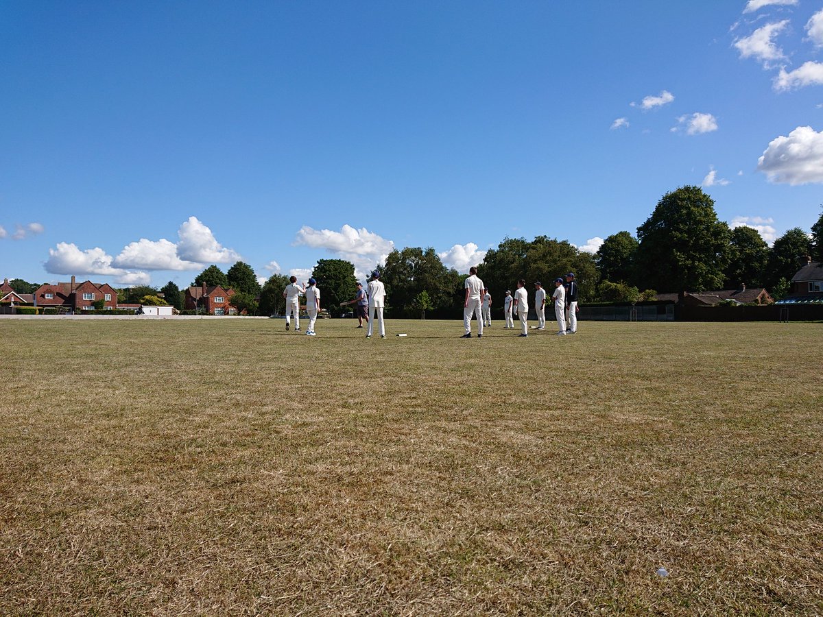 Great game today for the u14s at Tangmere v <a href="/CPPCricket/">Chichester PP Cricket</a>. Really well played by both teams in fairly breezy conditions.
Awesome batting from Chichester saw one player out just shy of 50 and another manage to reach 100! Well done guys.