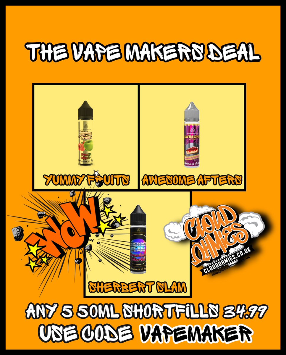 cloudohmies's tweet image. New deals on site now check them out Cloudohmies.co.uk