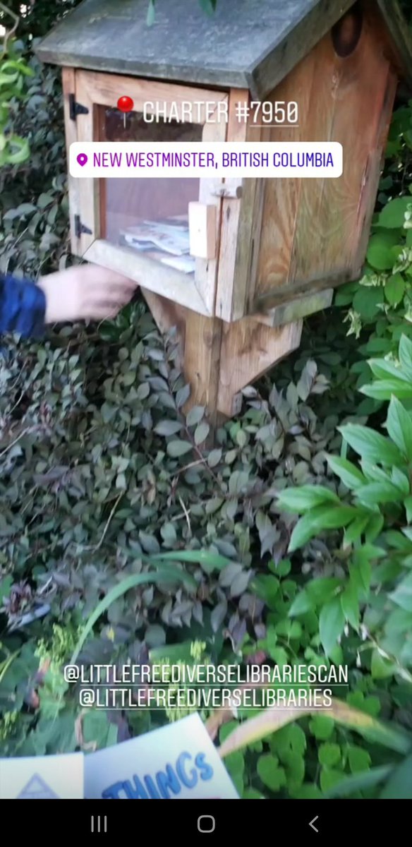 LFDL_BC's tweet photo. Three Little Free Libraries in New Westminster had diverse books added to them. The steward of the last one let us know that the books were picked up in a few hours and they're going to be including diverse books going forward.
#LFDL https://t.co/dbx4cWessB