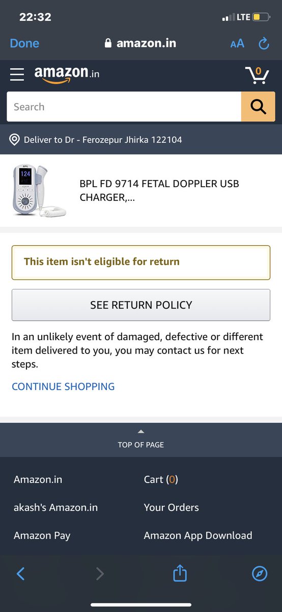 akashbusri's tweet photo. @AmazonHelp This is what I get and there’s no option for the same https://t.co/AzJbEIO6kq