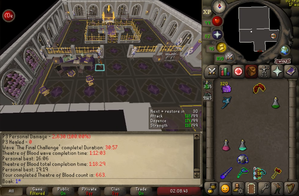 Solo tob. Very relieved to finally achieve this. Hardest thing I've ever done on OSRS.