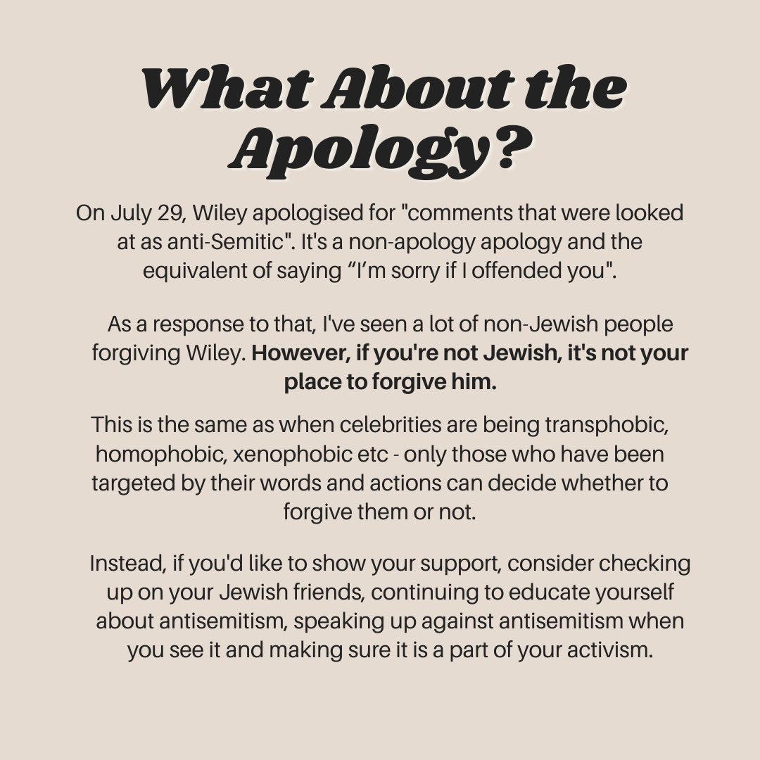 and of course, the apology & how to be a better ally