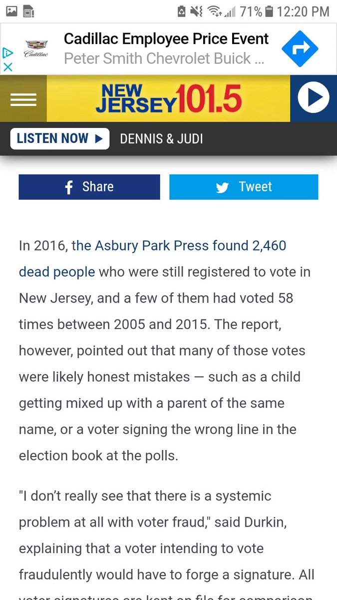 •4A report by the Pew Center found more than 1.8 million dead people registered to vote in 2012The same Pew Center report found24 million registrations were either invalid or inaccurate. 2500 dead registered in  #Detroit2460 dead in New Jersey