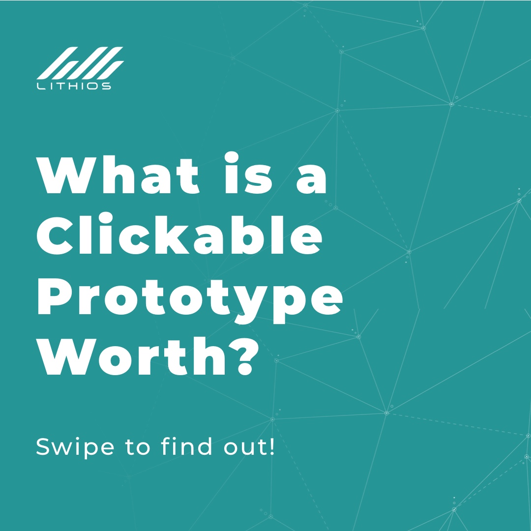 lithiosapps's tweet image. #Clickableprototype: An interactive #prototype consisting of the high-fidelity screens of your #application. It looks, feels, and navigates like an #app, but has not yet been developed using #code.