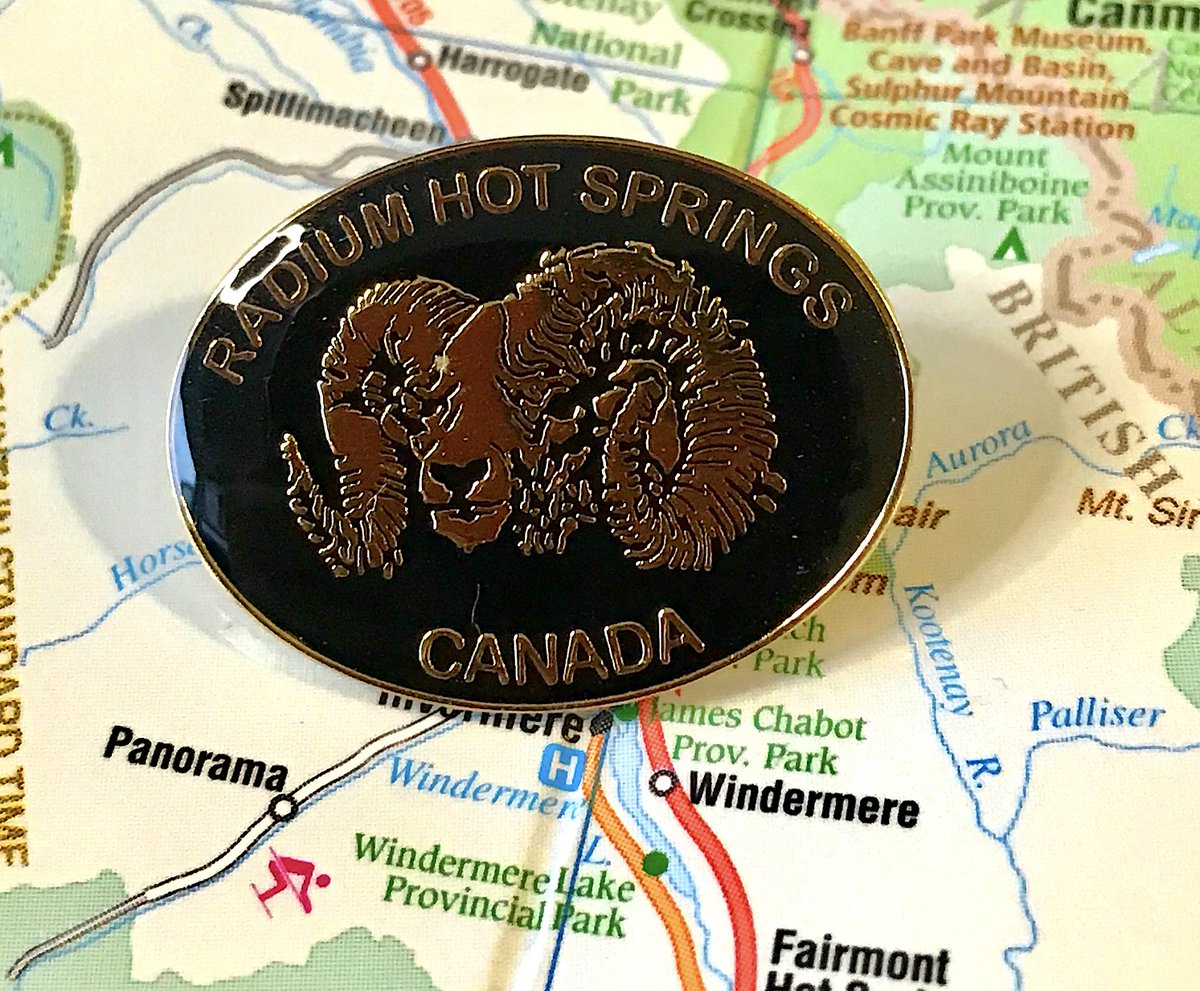 127. RADIUM HOT SPRINGS - BIGHORN SHEEP, THAT’S WHAT WE’RE ABOUT - Actually pretty interesting detailing for the design! - we’re from CANADA, okay let's calm down
