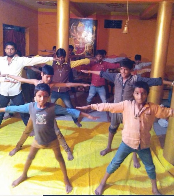 BhaijiShri's tweet photo. CEI has also implemented youth empowerment strategy camps in villages of Rajasthan.  The Practical implementation of those strategies resulted in a Surya Namaskar, Physical Training Camp, Leadership development &amp; training camps for rural children &amp; youth. #CEIResiliencySolutions https://t.co/QlYSCpJrpk