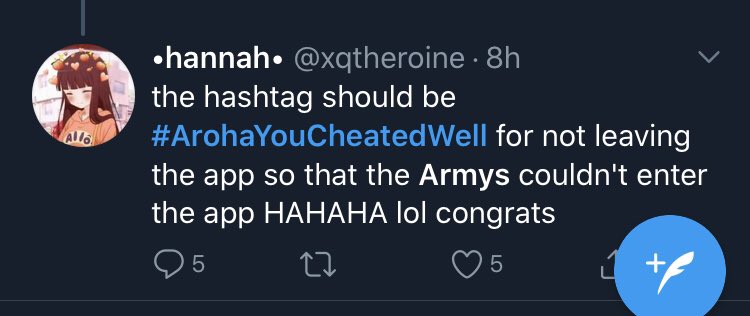 Here’s the # Armys created, mocking Arohas original tag (  #ArohaYouFoughtWell ):ARMYS in this tag that are trying to stop it, ily!