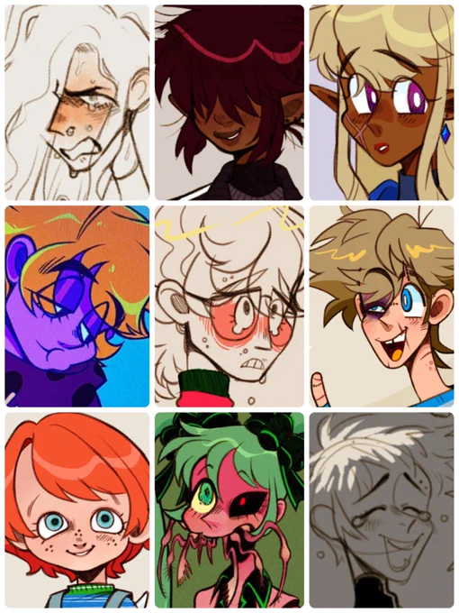 i just chose some random ones im sorry orz #faceyourart 