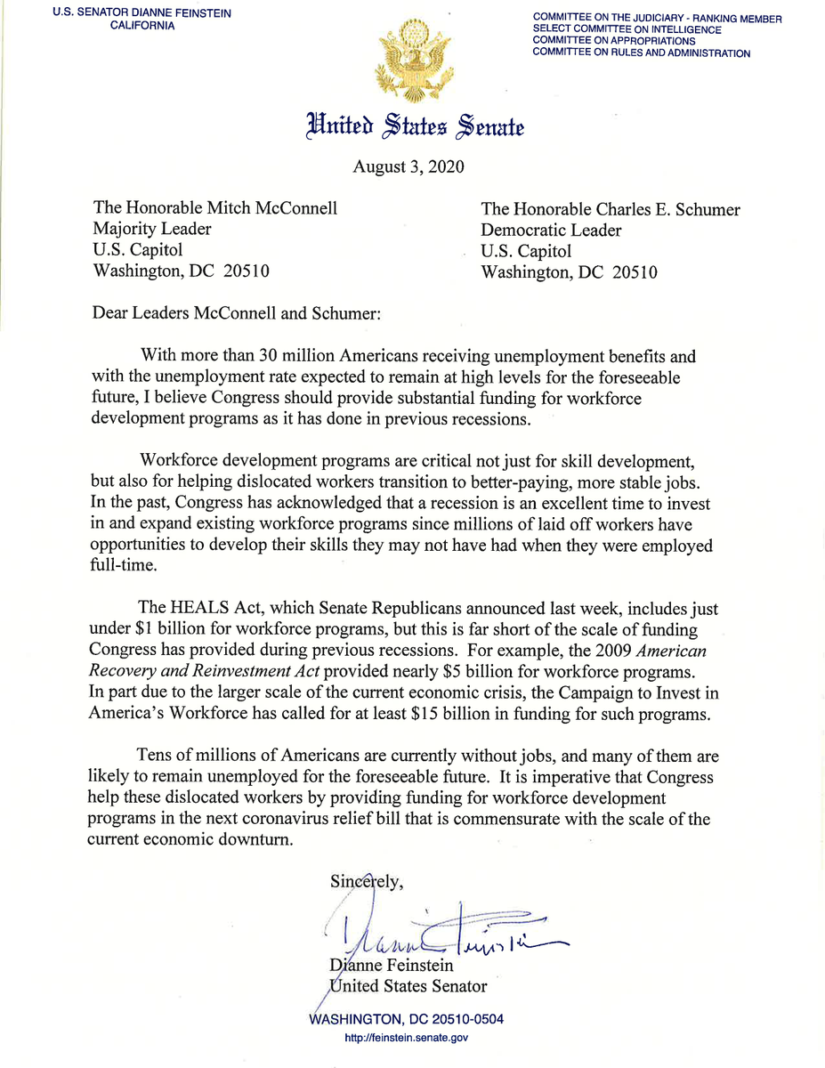 The next COVID relief bill must include robust funding for workforce development. Millions of Americans are out of work and will need help to develop new skills and find better jobs when the economy recovers.