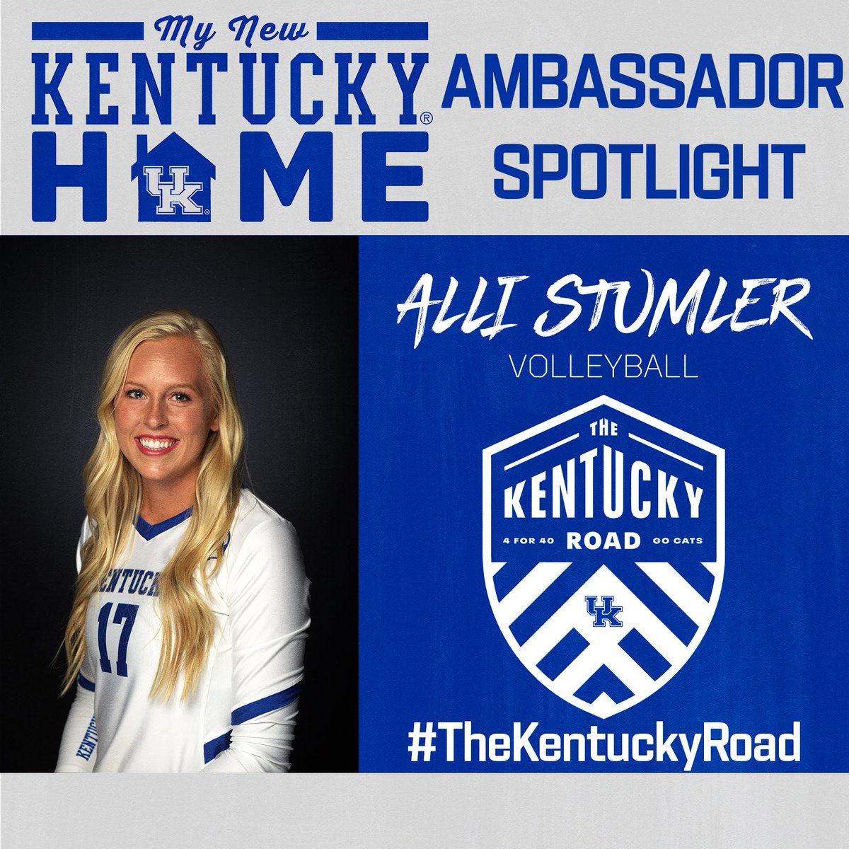 TheKentuckyRoad's tweet photo. #AmbassadorSpotlight #1 goes to members of @KentuckyVB! Maddie Berezowitz, Alli Stumler, Avery Skinner & Cameron Scheitzach did a phenomenal job as Ambassadors this year. Thanks so much for your leadership! #SECdevelopment #TheKentuckyRoad https://t.co/fSTyD3aJZ9