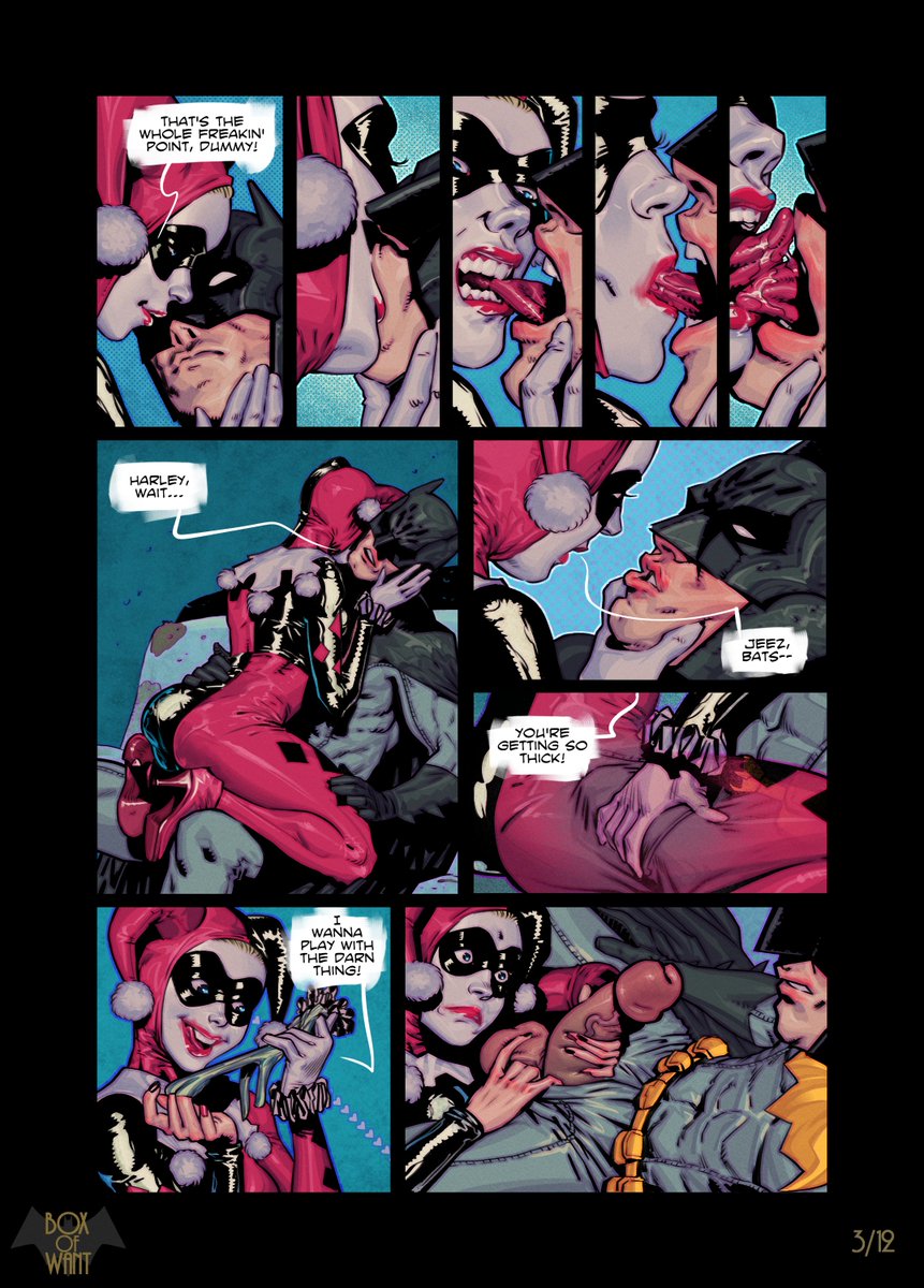 BoxOfWant's tweet photo. Back in July i posted the (pixelated) storyboards of a comic commission i was workin' on. These are the first 4 pages.
It's a lot of fun to do, and the great amount of creative freedom i was given, is very appreciated! Hope you like it.
#HarleyQuinn #Batman #Rule34 #NSFW https://t.co/v35qJ0Y40V