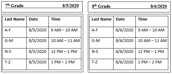 REVISED/Please read: Welcome to the Jungle Drive Through: 7th grade Wednesday Aug 5th, and 8th... psqr.io/eC1AsQBrQm via <a href="/ParentS/">Parents</a>...