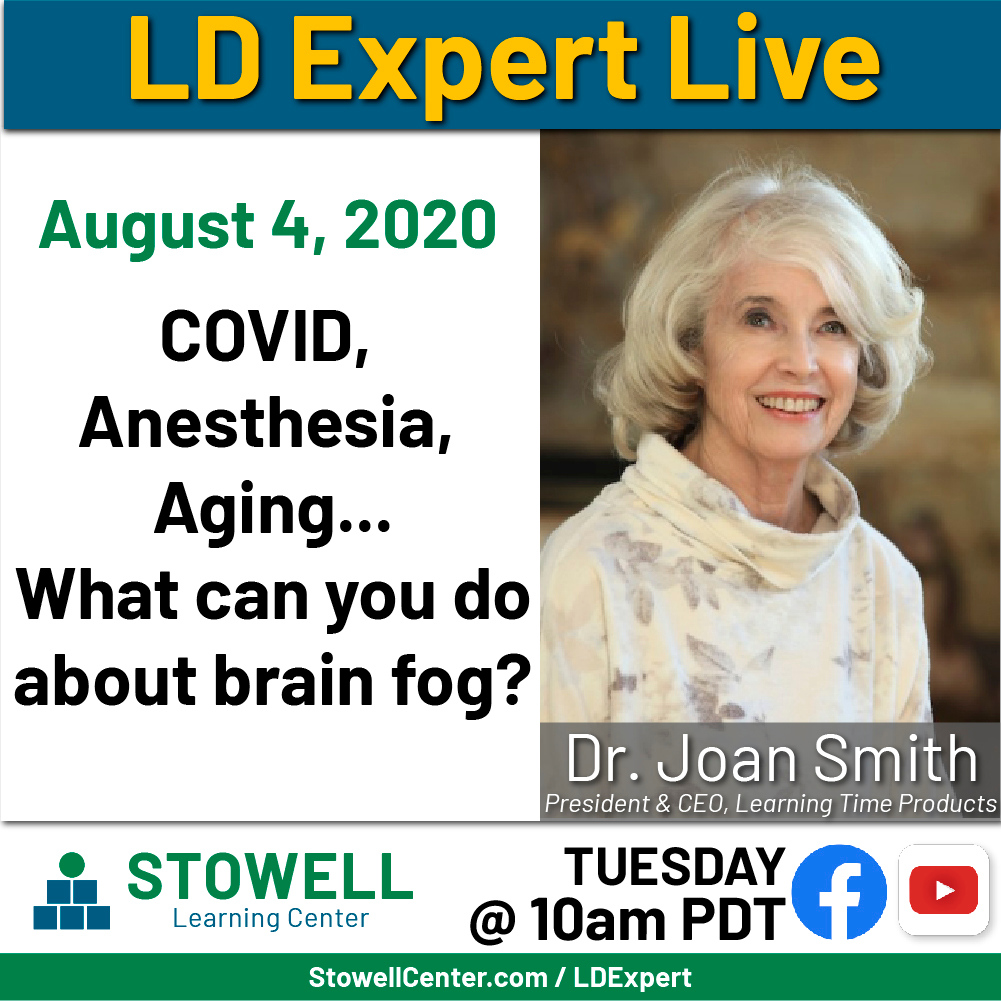 stowellcenter's tweet photo. Do You Experience Brain Fog as a Side Effect of COVID, Anesthesia, Concussion, or Aging? IT DOESN'T HAVE TO STAY THIS WAY!
Tune in LIVE TOMORROW here: https://t.co/z8AsQrYm52
#LDExpert #LDExpertLive
#dyslexia #dyslexic #brainfog https://t.co/aQjmi48Tdv