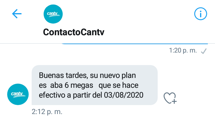 GILBERTR9's tweet photo. @ContactoCantv Gracias por su atención y diligencia... https://t.co/MdxBmGOC7e