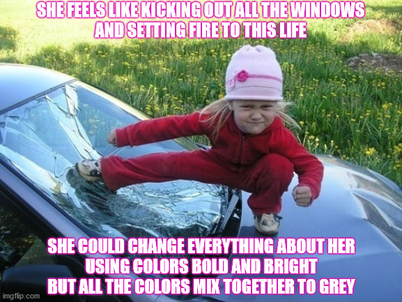 Nikton41's tweet photo. #DMB #DaveMatthewBand #Grey #GreyStreet #LittleGirl #Kick #Kicking #Colors #Windows #Girl #AngryGirl #Angry https://t.co/KwdgVb0mra