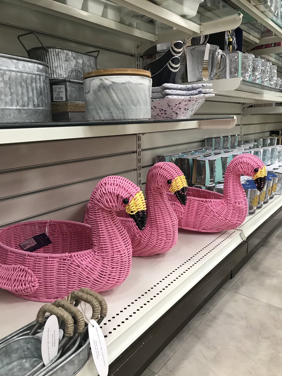trysmallthings's tweet photo. Saw these at @WINNERS and @HomeSenseCanada the other day and thought of you, mon amie @AlayneLangford. Are they not the cutest? #flamingoagogo #flamingomuch #winnersfabfind https://t.co/e1lnM9bjoJ