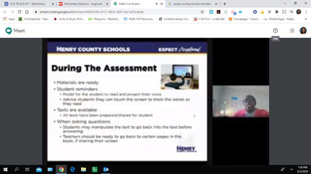 head_bridgett's tweet photo. I've been with Stepanie Lindstrom and Robin Wilson all day today. I'm so excited about all the information shared. Great job presenting and sharing reading strategies (w/small group reading instruction K-2, 3-5, and running records) to use remotely/digitally. PCE_HCS https://t.co/dK5V7i7LNr