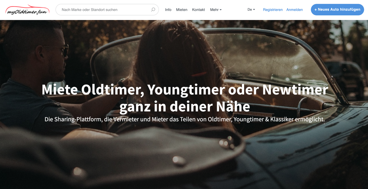 startupszeneCH's tweet photo. Das Unternehmen «MyOldtimer» startet eine Sharing-Plattform die Vermieter und Mieter das Teilen von Oldtimer, Youngtimer &amp; Klassiker ermöglicht. Die Vision: «Wir wollen das Airbnb für einzigartige Fahrzeuge werden.»

Hast https://t.co/gl5emh2ATy https://t.co/pOdZd5kF6e