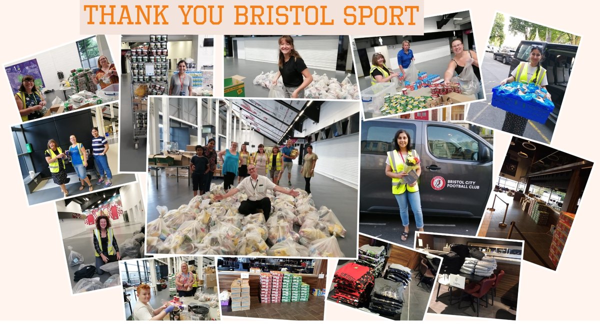fth_BRISTOL's tweet photo. Tonight we want to send out a huge thanks to Bristol Sport, who for the past 4 months have provided us with amazing support to help us feed and support the homeless who have been sheltering in temporary accommodation. (1/1) https://t.co/rn0sQffQe8