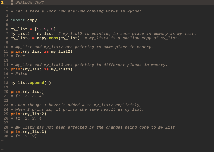 flowfelis's tweet image. Day 23/100 of #100DaysOfPythonTips. One of the most asked interview questions in Python is -&amp;gt; What is shallow copying? Let&apos;s learn 😎🤓
#Python #Python3 #100DaysOfCode #100daysofpython