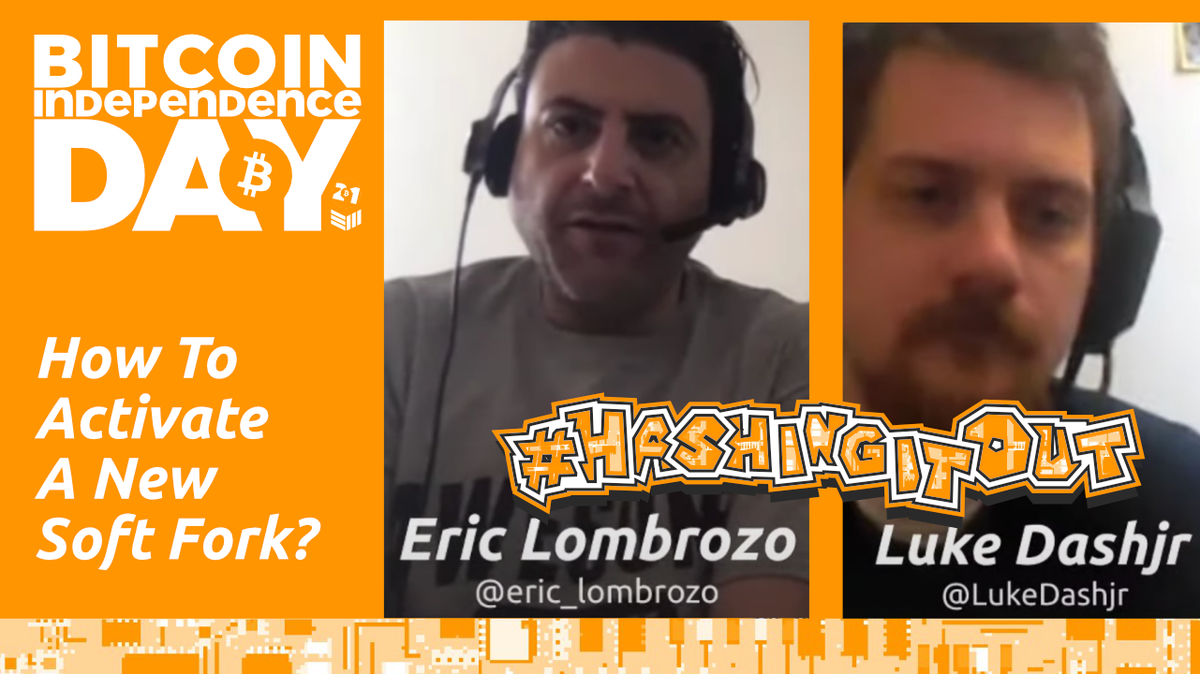 BitcoinMagazine's tweet photo. With all the discussions going on around Taproot, the main topic seems to be: how should we activate it?

Join @LukeDashjr, @eric_lombrozo, and @AaronvanW as they discuss this very topic!

If you're interested in Taproot, then you have to watch this!👇 

https://t.co/sTQtlvSrz1 https://t.co/sbn3Kd8JzO