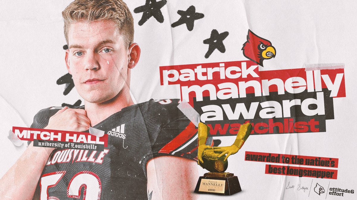 LouisvilleFB's tweet photo. 👀 WATCH LIST SZN 👀

@MannellyAward - @Mitch_Hall24

#GoCards https://t.co/eooGBPGU68