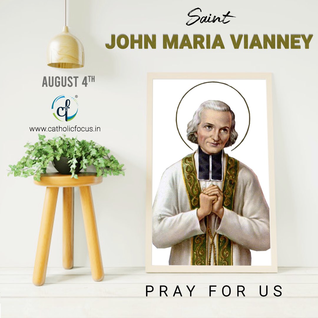 Catholic_Focus's tweet photo. ‘When the heart is pure and simple it cannot help loving, because it has discovered the source of love which is God.’ #Saint John Maria Vianney🙏
#Happyfeast to #priests #CatholicChurch @FrFranklin @KalyanDiocese #SyroMalabar #DigitalKalyan https://t.co/3Fqsfk6JQu