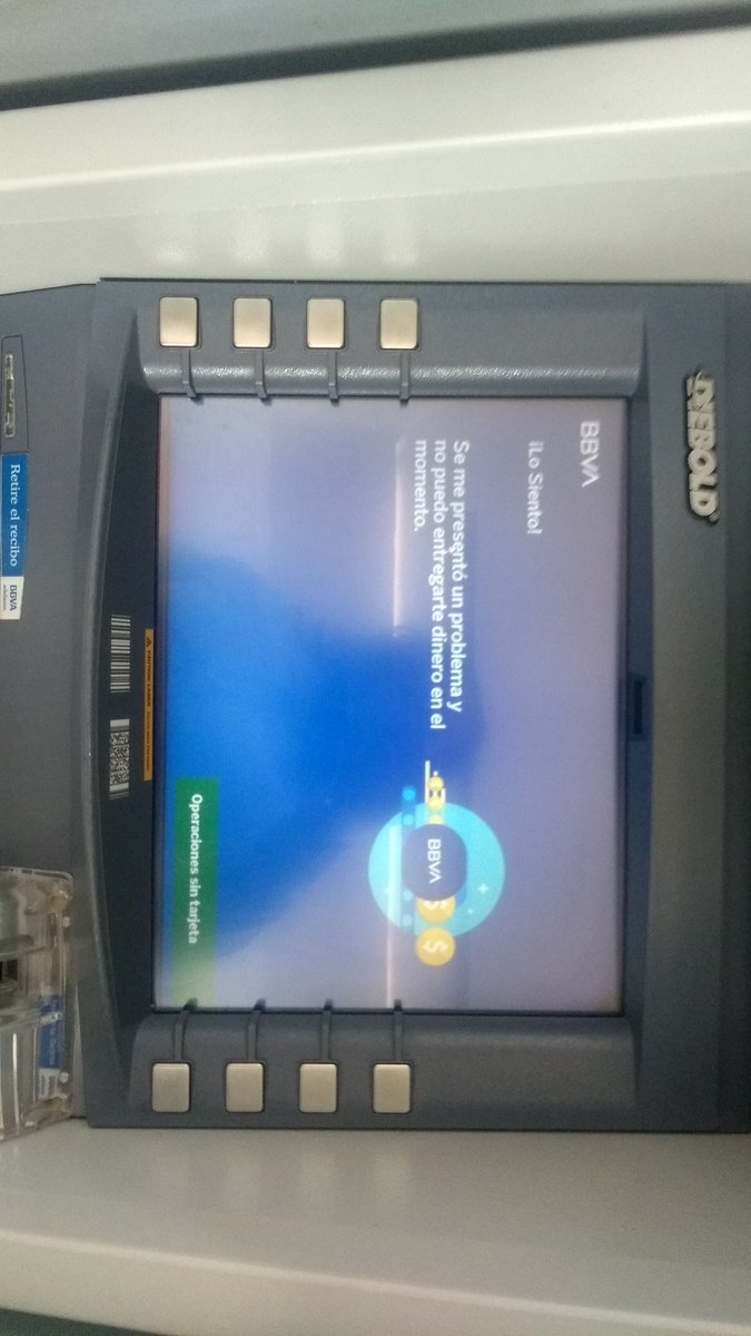 grace39258's tweet photo. @BBVA_Colombia Cajero Unicentro Girardot...sin funcionar más de 4 días...menos mal que para BBVA los UGA UGA son los clientes....que tristeza..😠 https://t.co/CN9yAl07Uq
