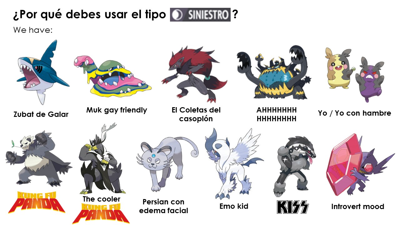 El Peñas on X: ¿Por qué debes usar los Pokémon de tipo siniestro?   / X