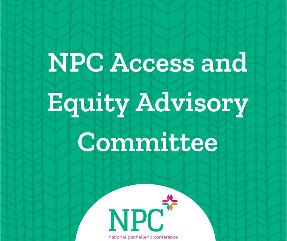 NPC has formed a new NPC Access and Equity Committee to provide the NPC Board of Directors with recommendations and guidance on increasing access to the sorority experience and equity across NPC policies and procedures. Full story: bit.ly/NPC-Access-Equ…